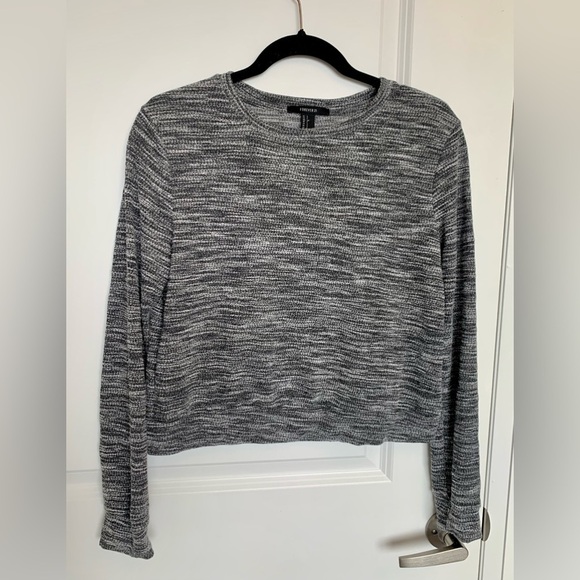 Forever 21 Tops - Heathered Grey  Long-Sleeve T-Shirt